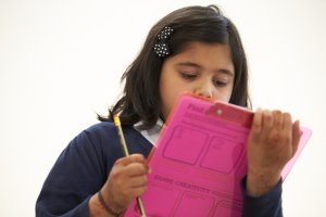 Young Girl With Clipboard
